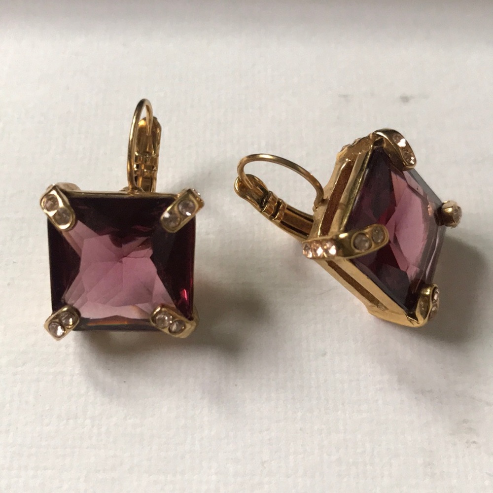Kate Spade Purple Drop Earrings